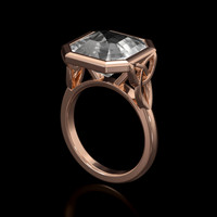 10.15 Ct. Sapphire Ring, 18K Rose Gold 2