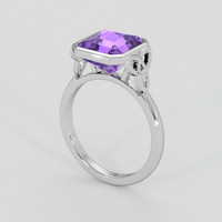 4.67 Ct. Purple Amethyst Ring, Silver 2
