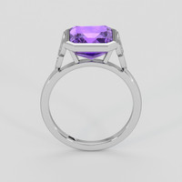 4.67 Ct. Purple Amethyst Ring, Silver 3