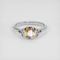 1.29 Ct. Bi Color Sapphire Ring, Silver 1