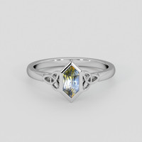 0.49 Ct. Bi Color Sapphire Ring, Silver 1