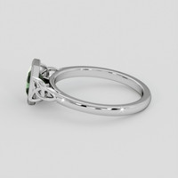 1.17 Ct. Bluish Green Sapphire Ring, Silver 4