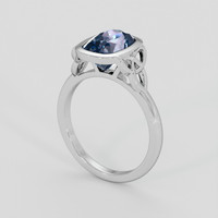 2.28 Ct. Bi Color Tanzanite Ring, 10K White Gold 2