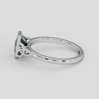 1.77 Ct. Bluish Green Sapphire Ring, 10K White Gold 4