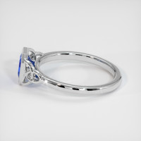 1.08 Ct. Blue Sapphire Ring, 10K White Gold 4