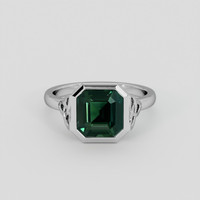 2.30 Ct. Green Sapphire Ring, 10K White Gold 1
