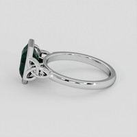 2.30 Ct. Green Sapphire Ring, 10K White Gold 4