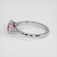 1.11 Ct. Pink Sapphire Ring, 14K White Gold 4