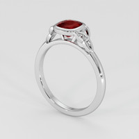1.19 Ct. Ruby Ring, 14K White Gold 2