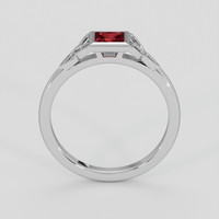 0.37 Ct. Ruby Ring, 14K White Gold 3