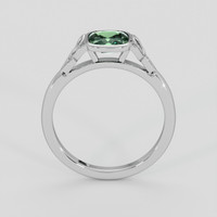 1.10 Ct. Green Sapphire Ring, 14K White Gold 3