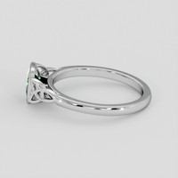 1.10 Ct. Green Sapphire Ring, 14K White Gold 4