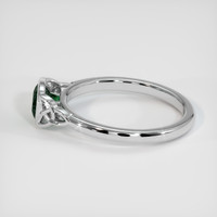0.75 Ct. Bluish Green Sapphire Ring, 14K White Gold 4