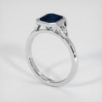 1.61 Ct. Blue Sapphire Ring, 14K White Gold 2