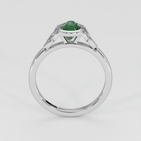 1.00 Ct. Green Sapphire Ring, 14K White Gold 3