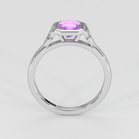 1.18 Ct. Purplish Pink Sapphire Ring, 14K White Gold 3