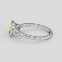 2.00 Ct. Yellowish Green Sapphire Ring, 14K White Gold 4