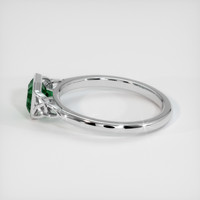 1.07 Ct. Bluish Green Sapphire Ring, 14K White Gold 4