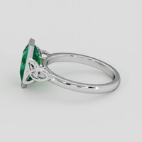 2.43 Ct. Emerald Ring, 18K White Gold 4