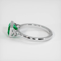 1.51 Ct. Emerald Ring, 18K White Gold 4