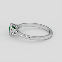 0.46 Ct. Emerald Ring, 18K White Gold 4