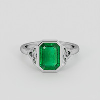 1.72 Ct. Emerald Ring, 18K White Gold 1