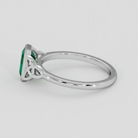 0.90 Ct. Emerald Ring, 18K White Gold 4