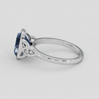 2.28 Ct. Bi Color Tanzanite Ring, 18K White Gold 4