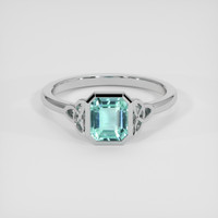 1.00 Ct. Gemstone Ring, 18K White Gold 1