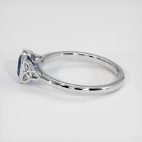 0.72 Ct. Gemstone Ring, 18K White Gold 4