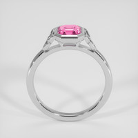 1.11 Ct. Pink Sapphire Ring, 18K White Gold 3