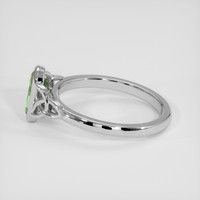 1.10 Ct. Green Sapphire Ring, 18K White Gold 4
