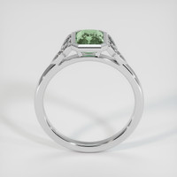 1.56 Ct. Green Sapphire Ring, 18K White Gold 3