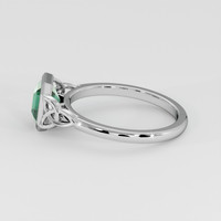 1.66 Ct. Bluish Green Sapphire Ring, 18K White Gold 4