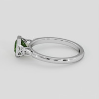 2.01 Ct. Yellowish Green Sapphire Ring, 18K White Gold 4