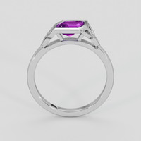 0.96 Ct. Purple Sapphire Ring, 18K White Gold 3