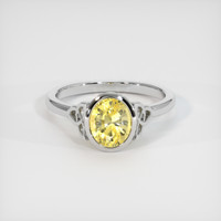 2.93 Ct. Sapphire Ring, 18K White Gold 1