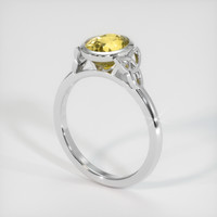 2.93 Ct. Sapphire Ring, 18K White Gold 2
