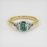 0.63 Ct. Gemstone Ring, 14K White & Yellow 1