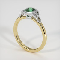 0.63 Ct. Gemstone Ring, 14K White & Yellow 2