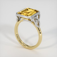 4.66 Ct. Gemstone Ring, 14K White & Yellow 2