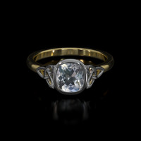1.18 Ct. Gemstone Ring, 18K White & Yellow 1