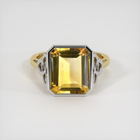 4.66 Ct. Gemstone Ring, 18K White & Yellow 1