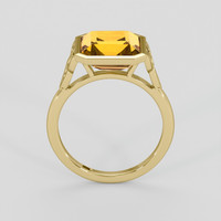 4.76 Ct. Orangish Yellow Citrine Ring, 10K Yellow Gold 3