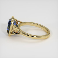 3.81 Ct. Bi Color Sapphire Ring, 10K Yellow Gold 4