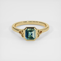 1.02 Ct. Bi Color Sapphire Ring, 10K Yellow Gold 1