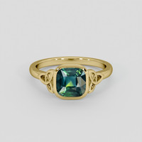 2.07 Ct. Bi Color Sapphire Ring, 10K Yellow Gold 1