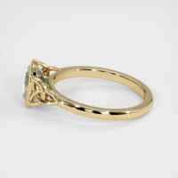 1.32 Ct. Yellowish Green Sapphire Ring, 10K Yellow Gold 4