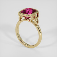 3.60 Ct. Pink Malaya Garnet Ring, 14K Yellow Gold 2