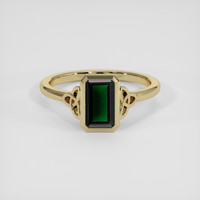 1.49 Ct. Tsavorite Garnet Ring, 14K Yellow Gold 1